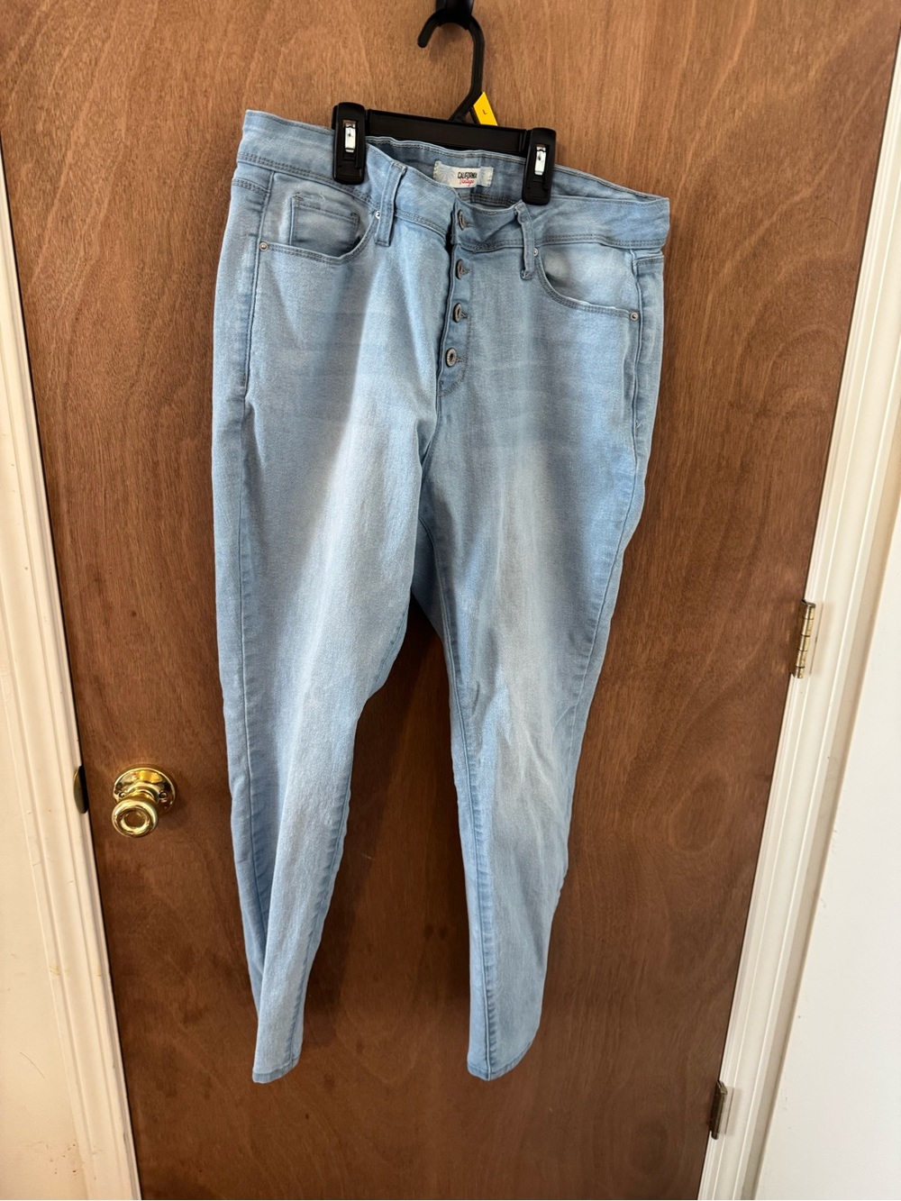 Light Blue Women’s Button-Fly Jeans